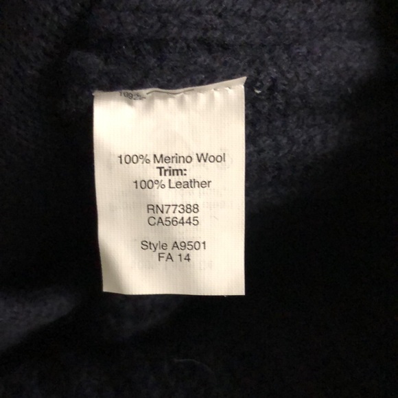 Madewell Merino Wool & Leather Moto Style Sweater - Picture 10 of 11